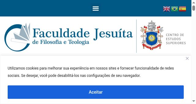 Screenshot of faculdadejesuita.edu.br