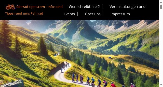 Screenshot of fahrrad-tipps.com
