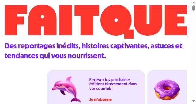Screenshot of faitque.ca