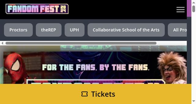Screenshot of fandomfest.org
