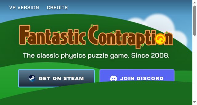 Screenshot of fantasticcontraption.com