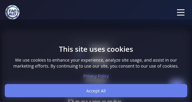 Screenshot of faqally.com