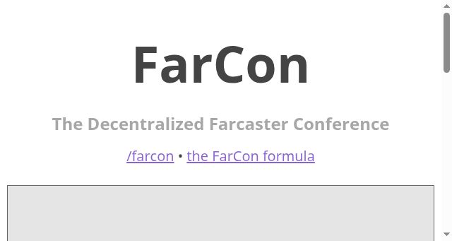Screenshot of farcon.xyz
