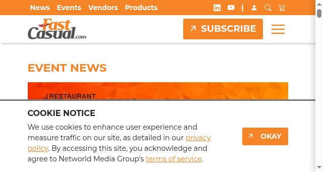 Screenshot of fastcasual.com