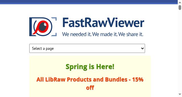 Screenshot of fastrawviewer.com