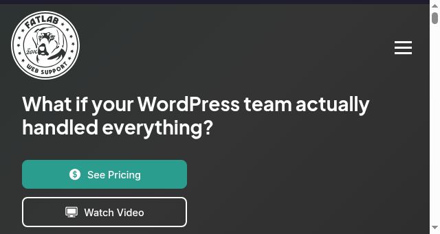 Screenshot of fatlabwebsupport.com