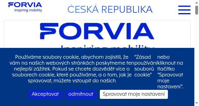 Screenshot of faurecia-cz.cz