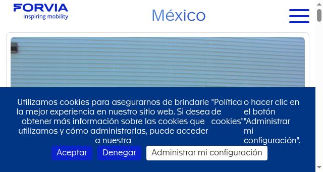 Screenshot of faurecia-mexico.mx