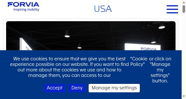 Screenshot of faurecia-us.com