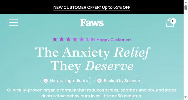 Screenshot of faws.co.uk