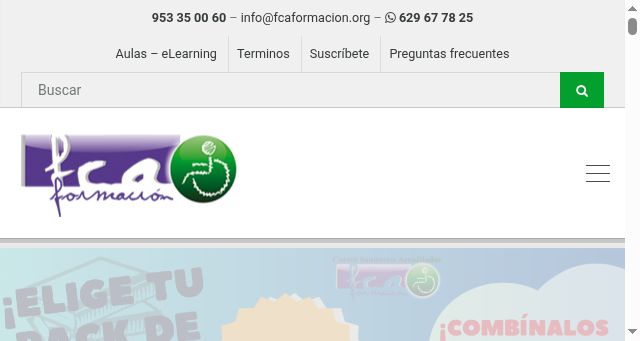 Screenshot of fcaformacion.org