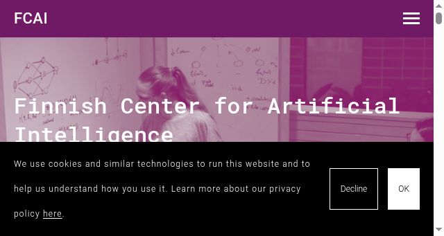 Screenshot of fcai.fi