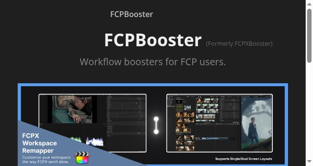 Screenshot of fcpxbooster.com
