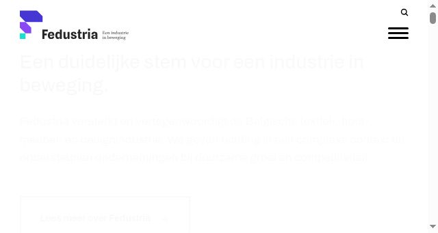 Screenshot of fedustria.be
