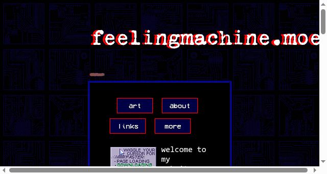 Screenshot of feelingmachine.moe