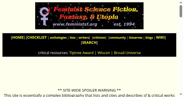 Screenshot of feministsf.org