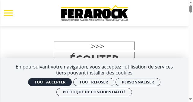 Screenshot of ferarock.org