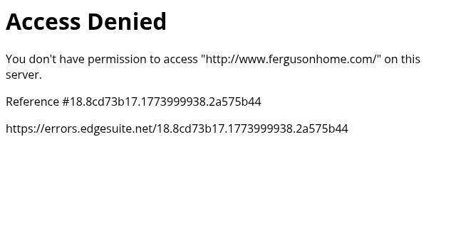 Screenshot of fergusonhome.com