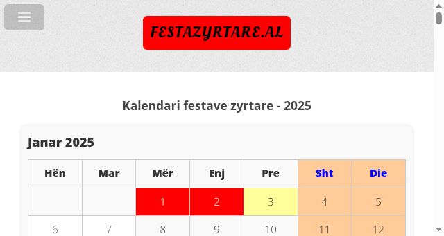 Screenshot of festazyrtare.al