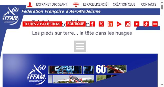 Screenshot of ffam.asso.fr