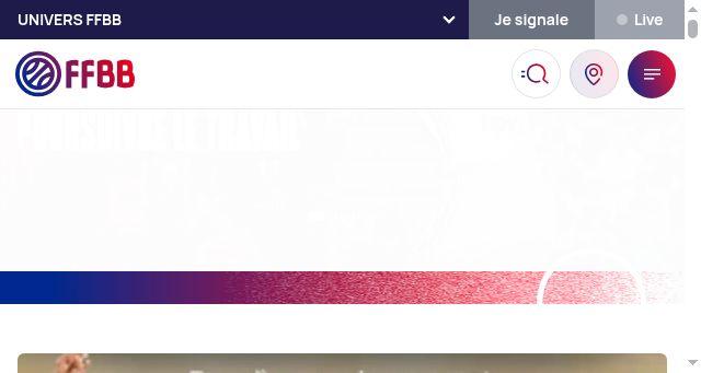Screenshot of ffbb.com