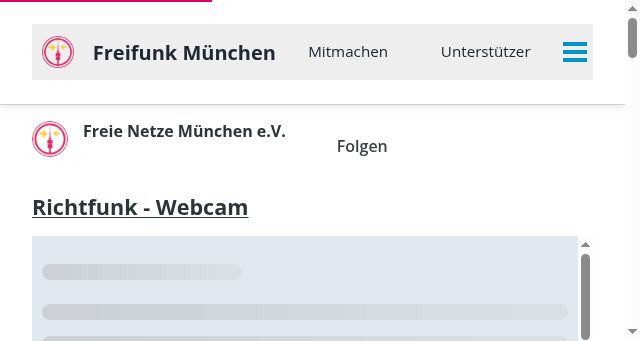 Screenshot of ffmuc.net