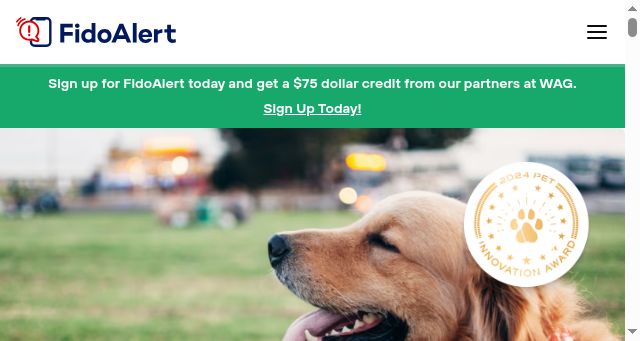 Screenshot of fidoalert.com