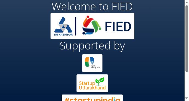 Screenshot of fied.in