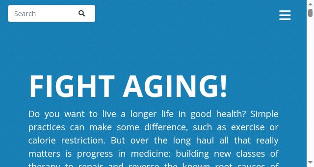 Screenshot of fightaging.org