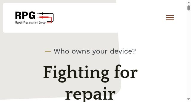 Screenshot of fighttorepair.org
