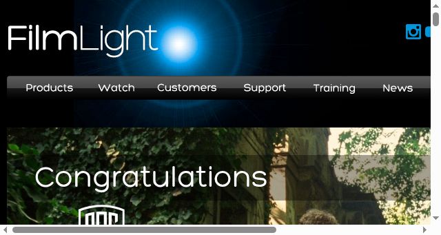 Screenshot of filmlight.ltd.uk