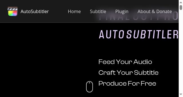 Screenshot of finalcutsubtitle.com