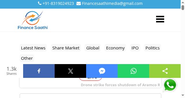 Screenshot of financesaathi.com
