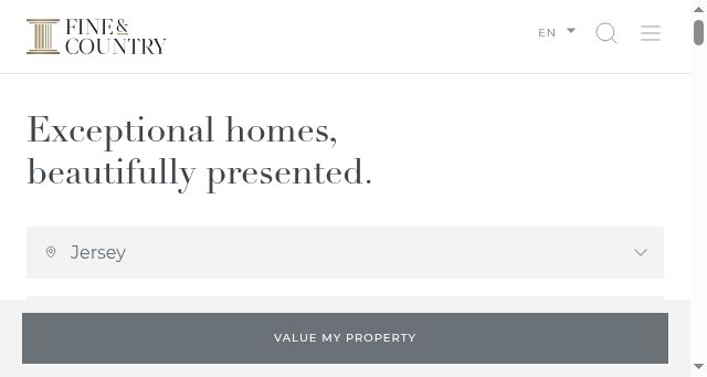 Screenshot of fineandcountry.je