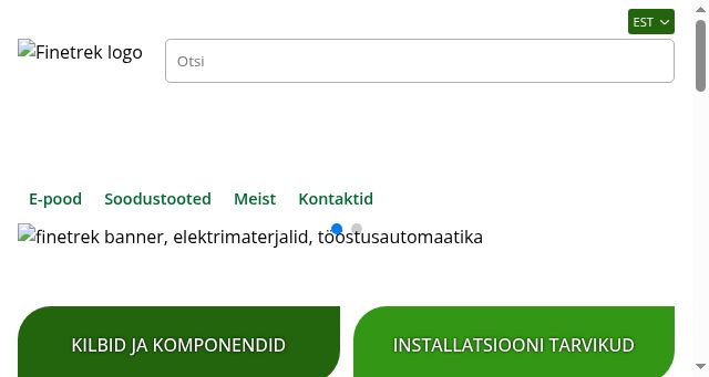 Screenshot of finetrek.ee