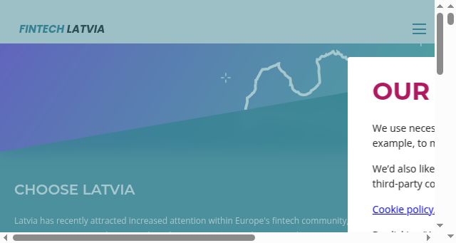 Screenshot of fintechlatvia.eu