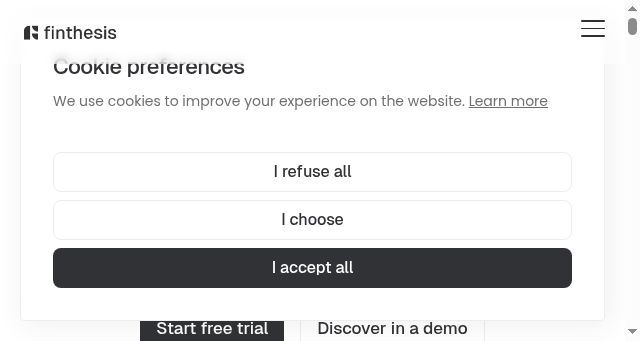 Screenshot of finthesis.io