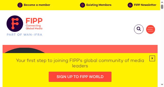 Screenshot of fipp.com