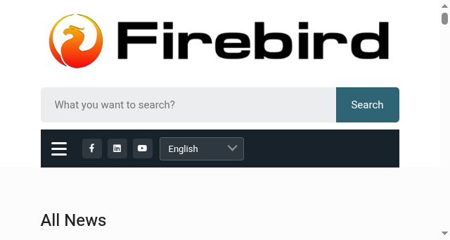 Screenshot of firebirdsql.org