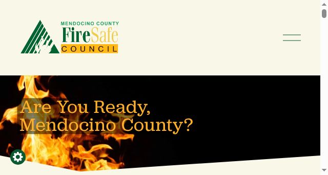 Screenshot of firesafemendocino.org