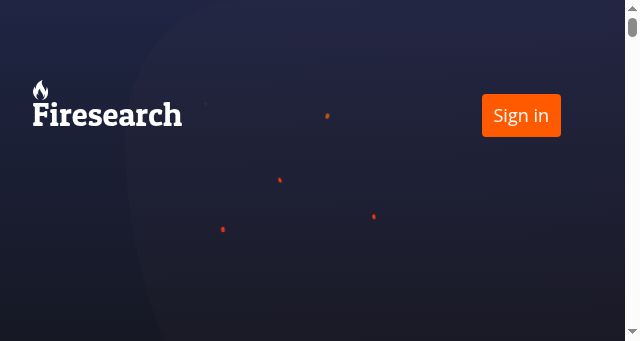 Screenshot of firesearch.dev