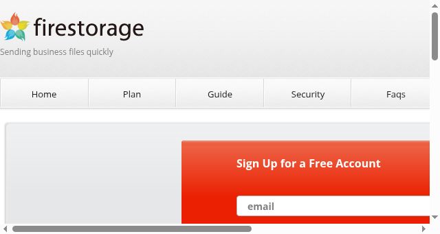 Screenshot of firestorage.com