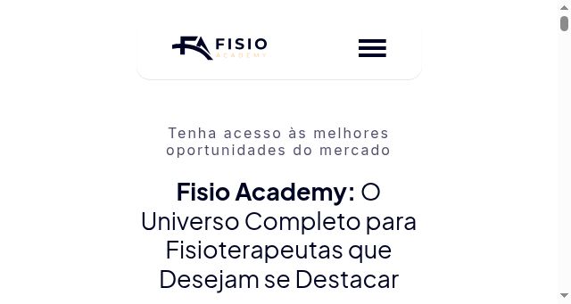 Screenshot of fisioacademy.com.br