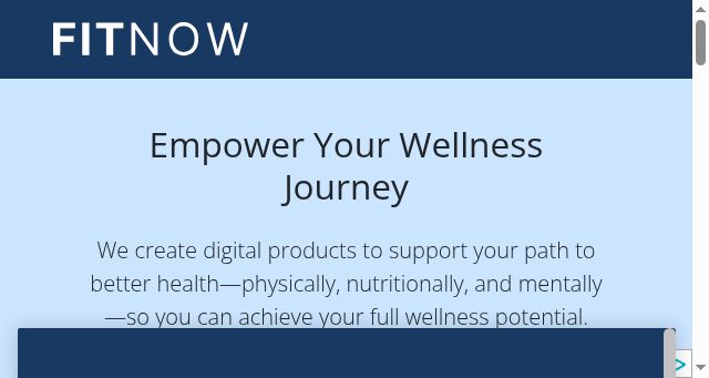 Screenshot of fitnowinc.com