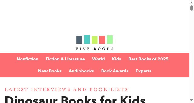 Screenshot of fivebooks.com