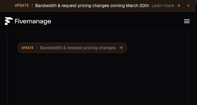 Screenshot of fivemanage.com