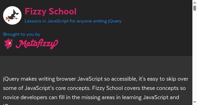Screenshot of fizzy.school