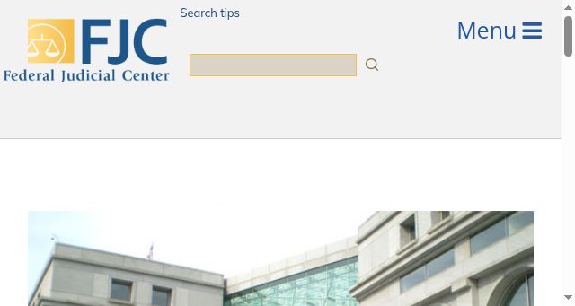 Screenshot of fjc.gov