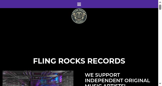 Screenshot of flingrocks.com