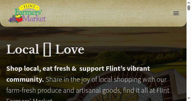 Screenshot of flintfarmersmarket.com